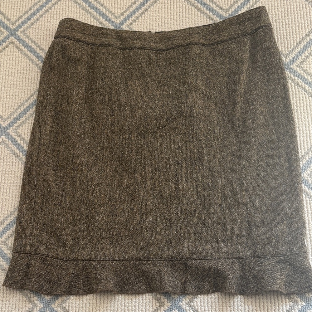 Club Monaco Brown Tweed Like Pencil Skirt EUC Sz 12